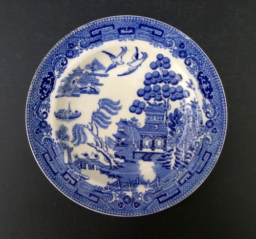 Wedgwood willow pattern blue - willow, &