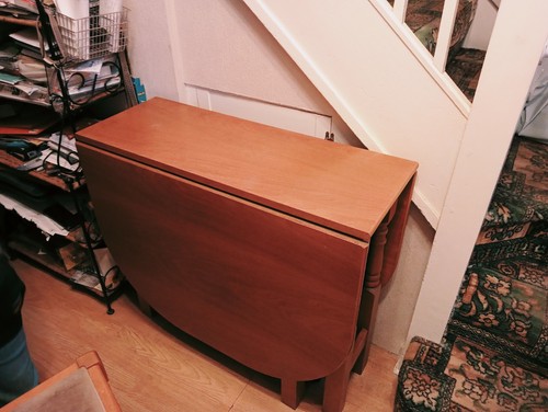 Vintage drop leaf - , wood