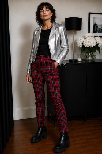 Bnwt usa red tartan skinny - bnwt,