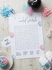 Baby Shower Word Search Game