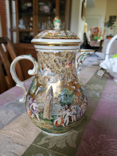 Vintage capodimonte pitcher - vintage,