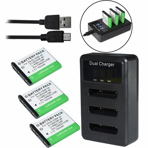 Battery triple charger for - 3,