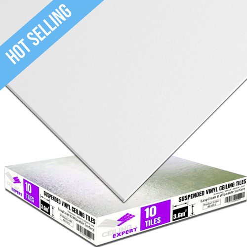 White suspended ceiling tiles - ceiling,