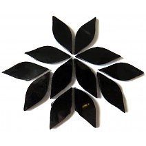 Stained glass hand cut petal - stained,