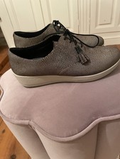 Fitflop Womens Leather Flat Shoes Size 6 Brown Mix Colour New