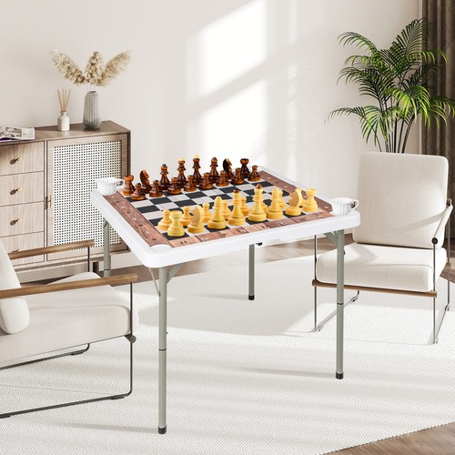 Folding chess table - folding,