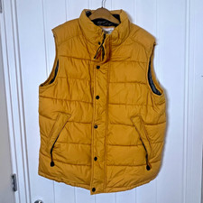FAT FACE Mustard Gilet - Size Large - Chunky Body Warmer