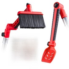 Multi-Angle Gutter Cleaning Tools from the Ground - Gutter Cleaner tool attac...