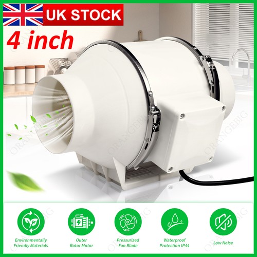 Inch silent extractor fan - 4",