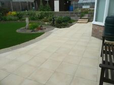 20 X BRADSTONE TEXTURED BUFF PATIO PAVING SLABS 600x600mm CODE 03695 DEL INCLUDE