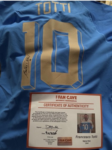 Francesco totti signed - totti, italy