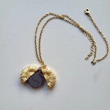 Gold-Tone Sunflower Locket