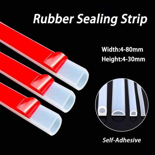 Rubber shaped sealing strip - d-shaped,