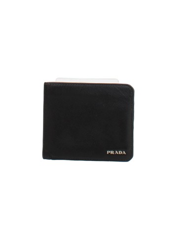 Prada men wallet black 100 - wallet, 100%