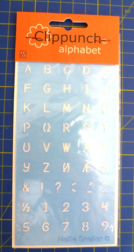 Alphabet clip punch - punch., stencil