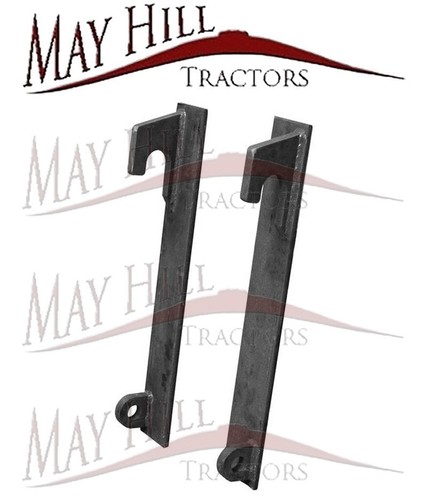 Loader brackets pair weld - loader,