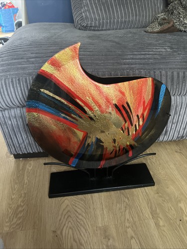 Murano abstract art vase on - ,