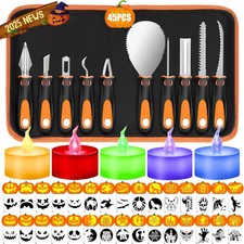 45 Piece Pumpkin Carving Kit