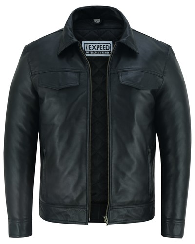 Mens leather casual - leather,