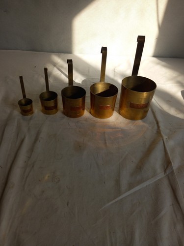 Vintage french brass measuring - vintage,