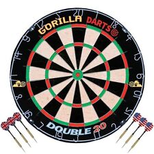 Gorilla Darts Double 20 Tournament Quality Dart Board Dartboard Inc - Free Darts