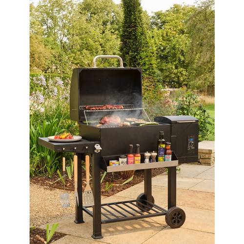 Wood pellet bbq grill smoker - wood,