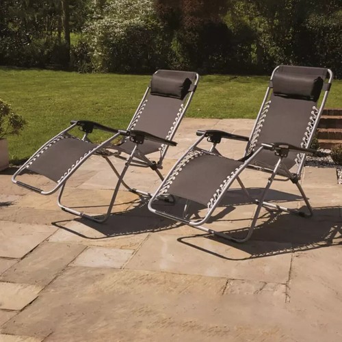 2pc reclining sun lounger - reclining,