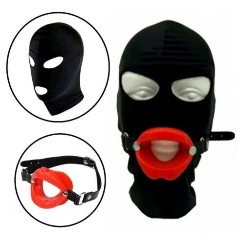 Bondage open mouth hood - bondage,