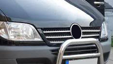 Chrome grille accents trim - accents,