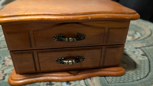 Vintage wooden jewellery - vintage, box