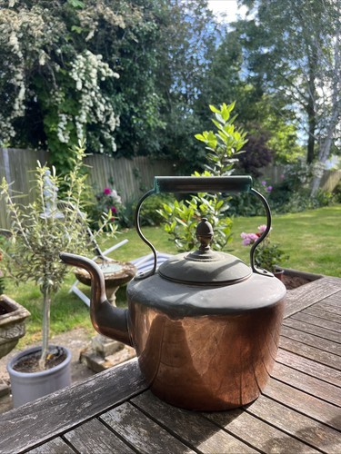 Antique old copper - old, kettle
