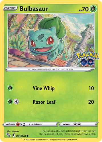 Bulbasaur 001 078 common - 001/078,