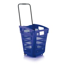 Blue Plastic Shopping Basket