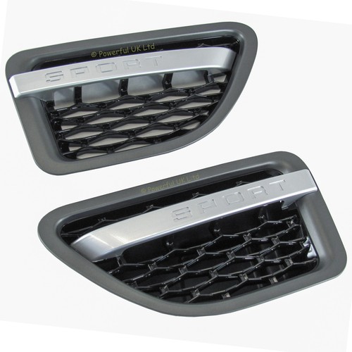 Grey silver black side vents - black,