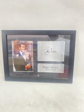 Roger Moore James Bond Photo Display "Autograph" Style Signed Memorabilia Frame