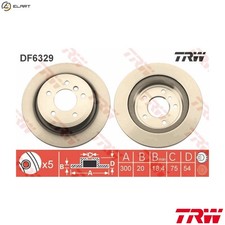 2x BRAKE DISC DF6329 FOR BMW