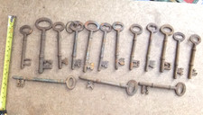 Vintage Old CAST IRON  KEYS x