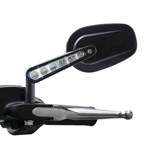 Black rear mirrors turn - rear,