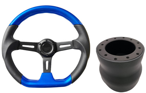 Blue black dished - blue,
