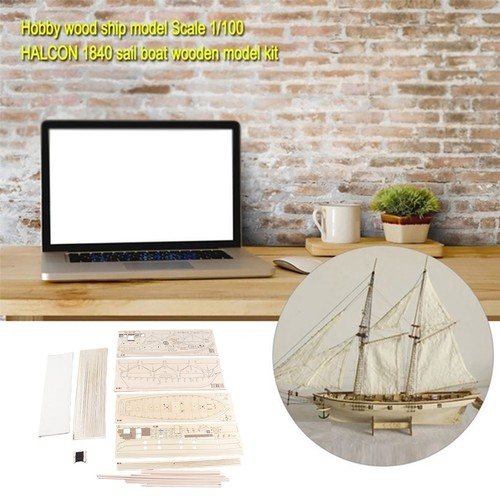 Wooden sailboat model - sailboat, kit