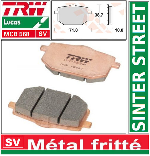 Front brake pads trw - brake,