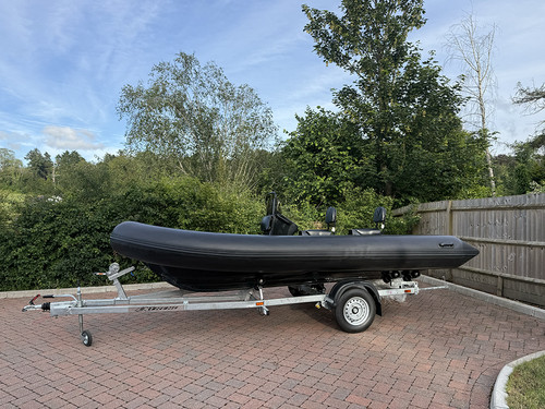 Rib boat and - and, trailer