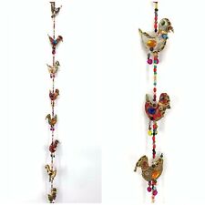 Jari Indian Bird Bell String Hanging Mobile – Ethnic Festival Xmas Nomads Wales