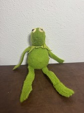 Vintage 1979 KERMIT THE FROG Muppet Sad Beanbag Plush Fisher Price Toy 864 RARE
