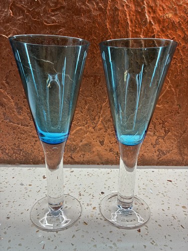 Hand blown wine champagne - 2,