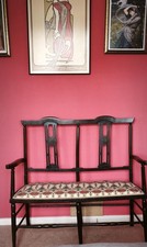 art nouveau style bench