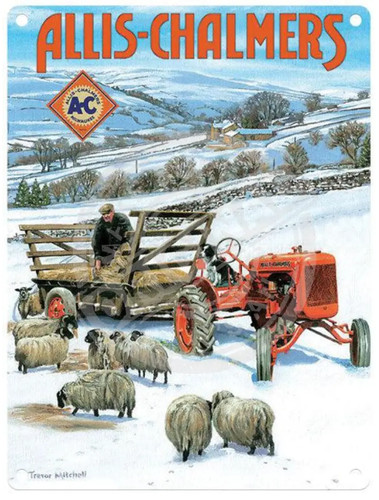 Allis chalmers metal sign - allis, |