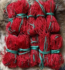 10 x 4ft HEAVY DUTY 10z RED NYLON RABBIT PURSE NETS FERRETING HUNTING