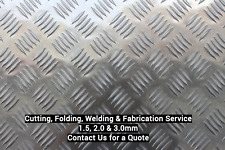 Aluminium Checker Plate Cut to Size – 1.5mm, 2.0mm, 3.0mm – Free Cutting