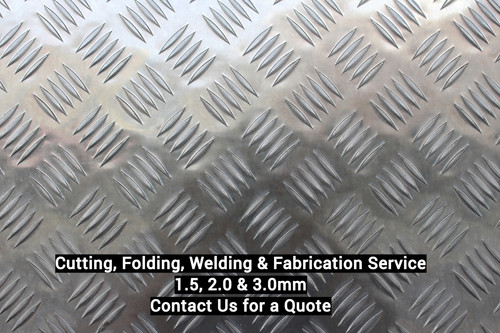 Aluminium checker plate cut - plate, to